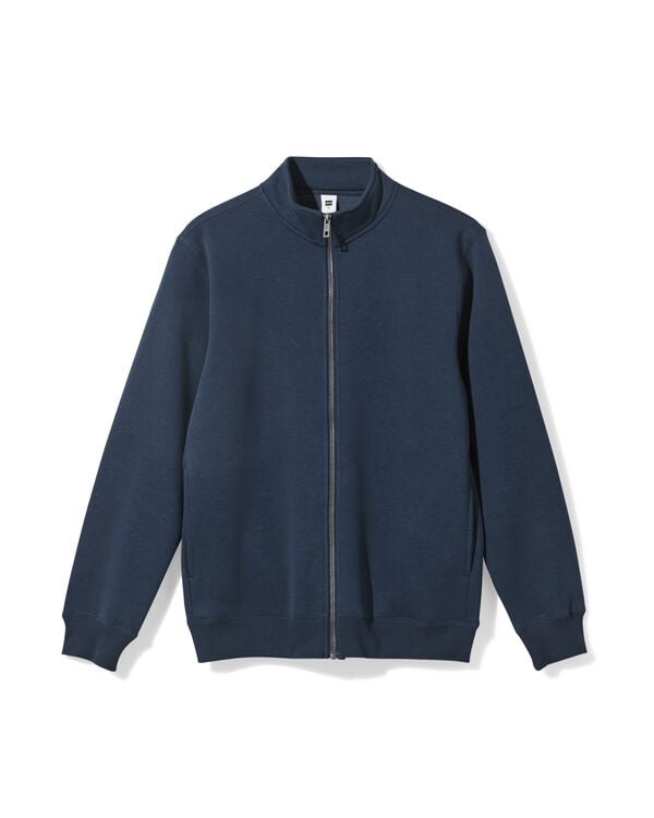 heren sweatvest Nielson donkerblauw donkerblauw - 2101440DARKBLUE - HEMA