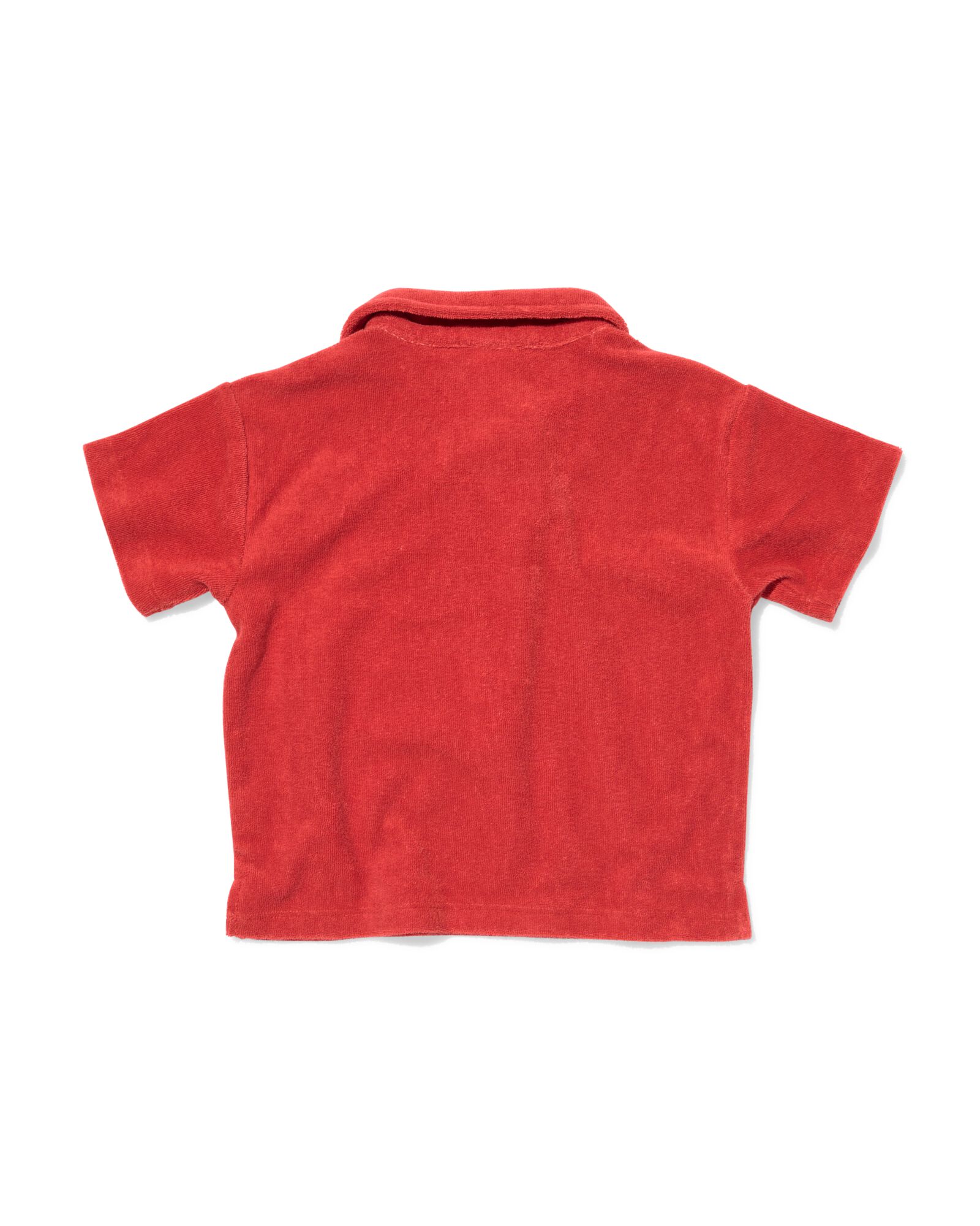 babypolo badstof rood rood - 33452320RED - HEMA