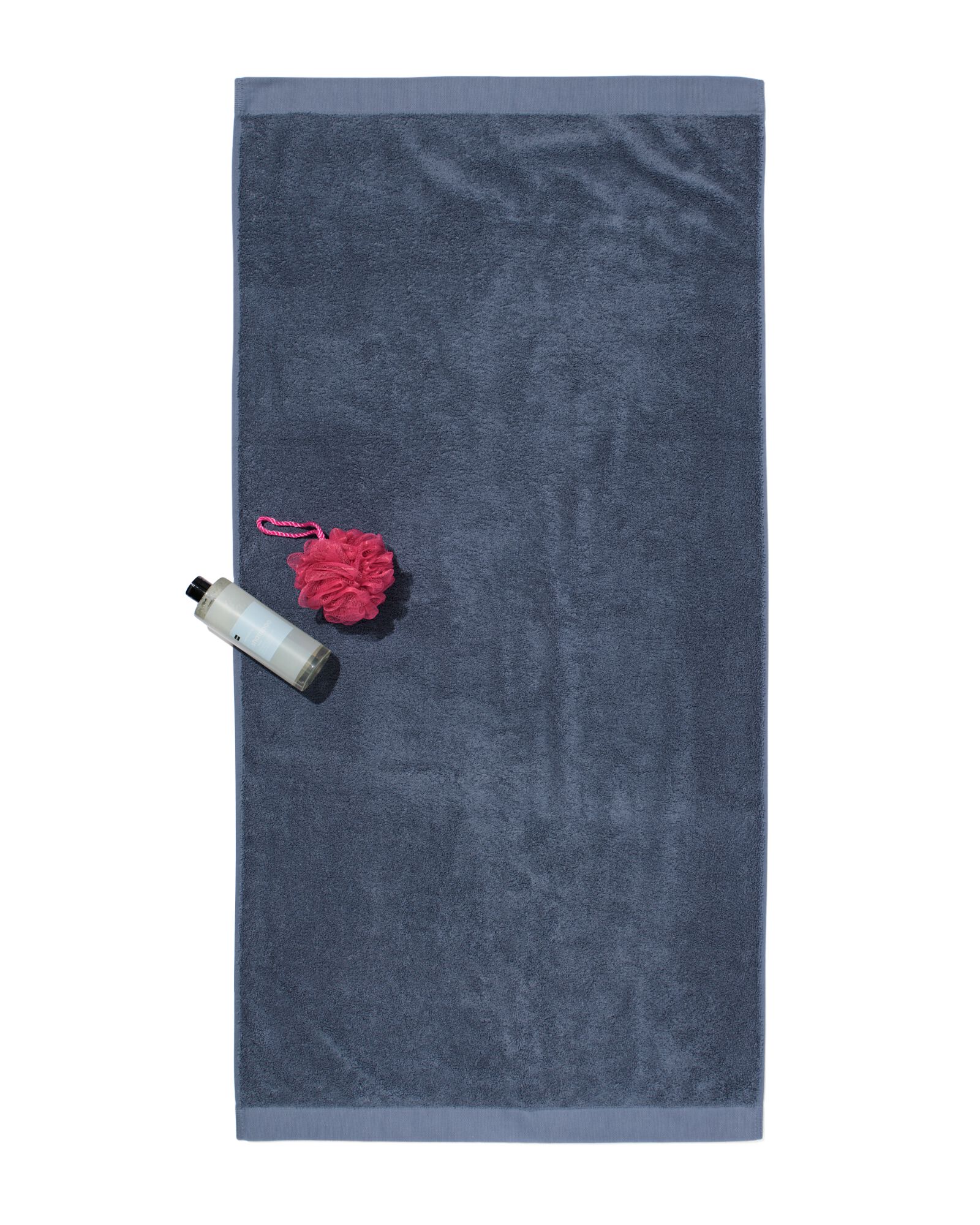 serviettes de bain - h&ocirc;tel extra doux bleu moyen serviette 70 x 140 - 5250359 - HEMA