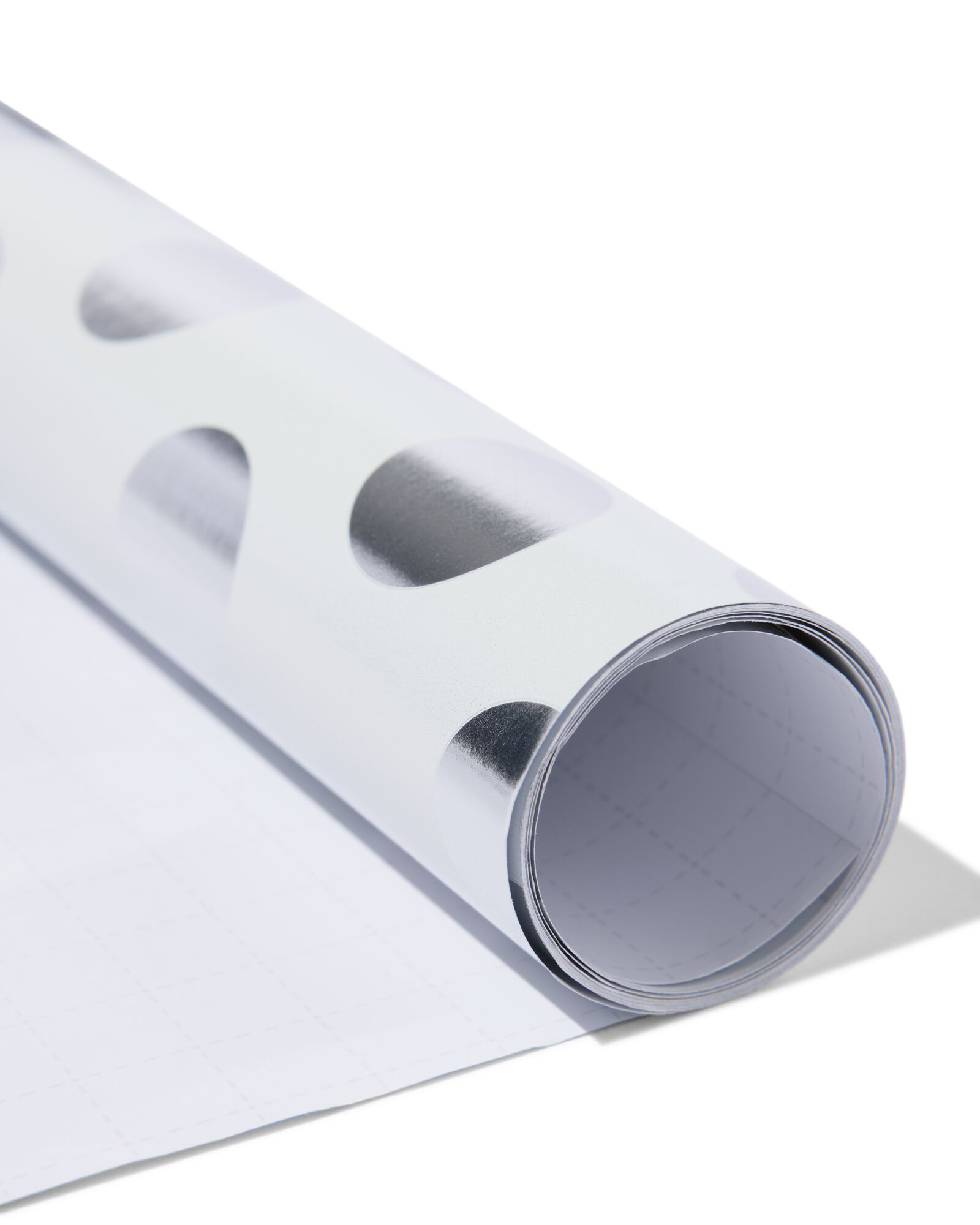 papier cadeau 200x70cm pois argent&eacute; - 14701186 - HEMA