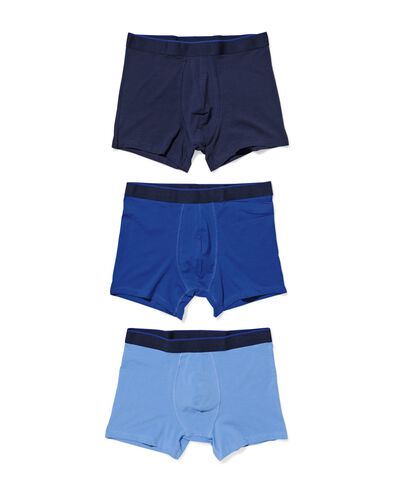herenboxers - 3 stuks blauw blauw - 19168310BLUE - HEMA