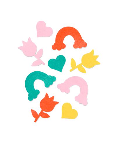 viltstickers figuren - 90 stuks - 15960024 - HEMA