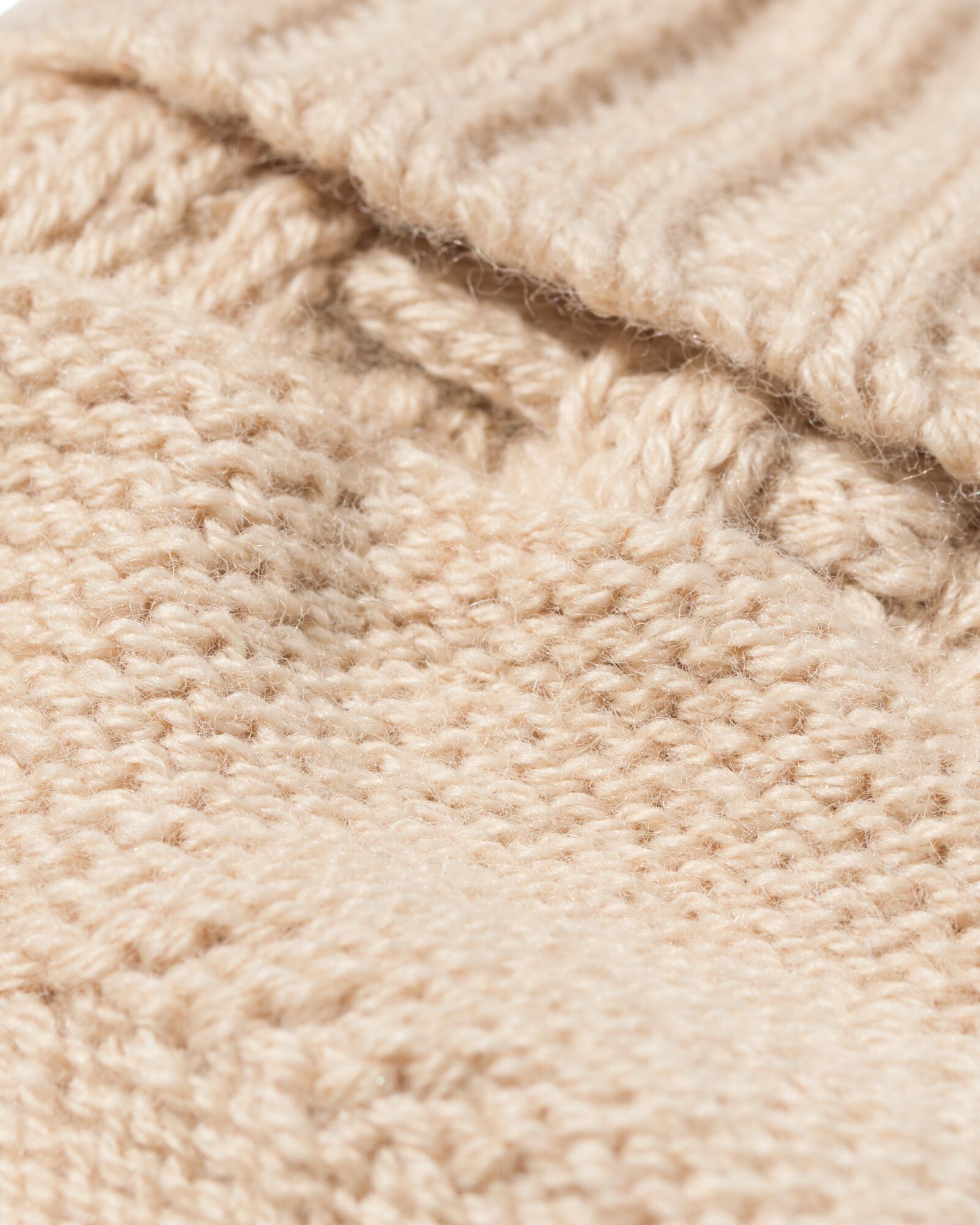 babysokken gebreid wol beige beige - 4700725BEIGE - HEMA