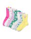 7er-Pack Socken in Geschenkverpackung, mit Baumwolle, Blumen, Größe 36-41 - 61110069 - HEMA