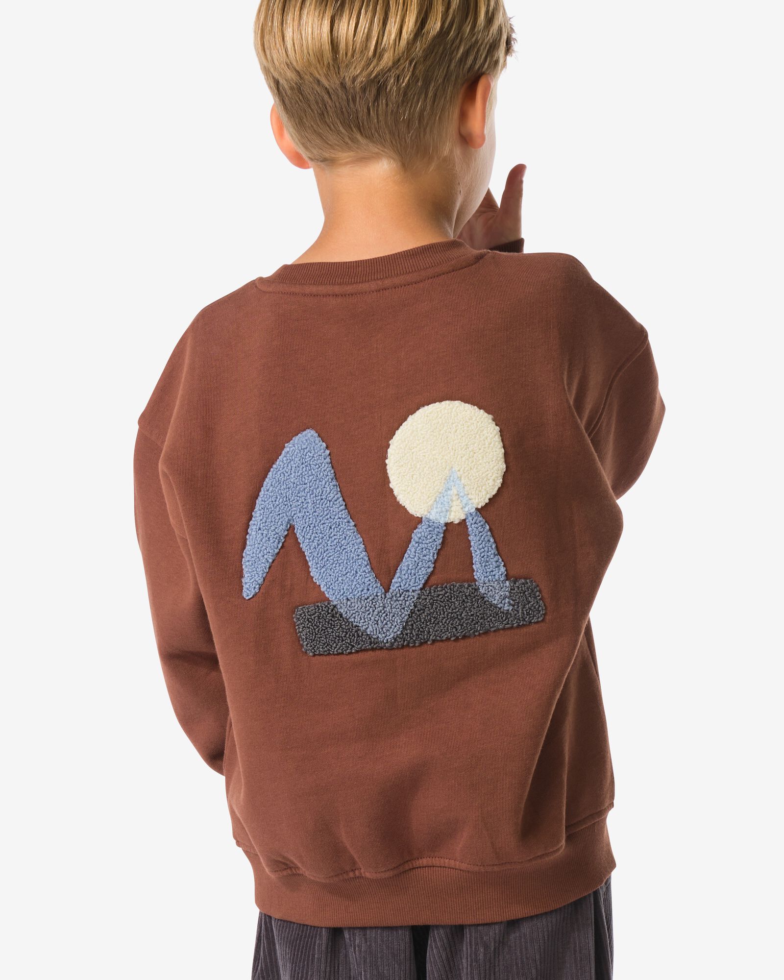 Kinderpullover, grafisch braun - 30707003BROWN - HEMA