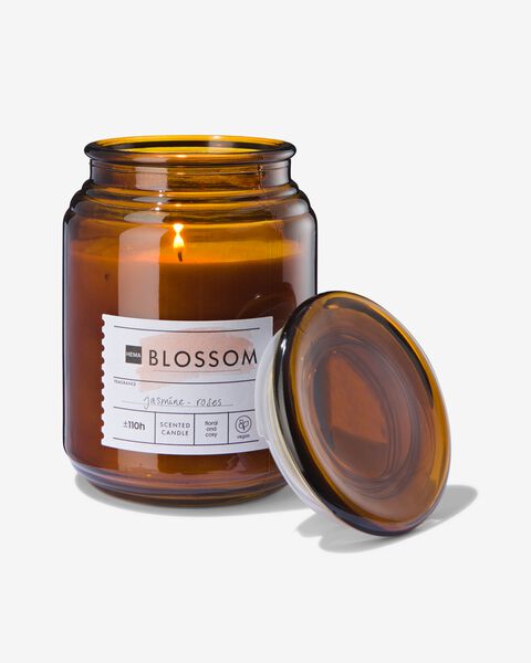 bougie parfumée dans un pot en verre Ø10x14 blossom - 13502488 - HEMA