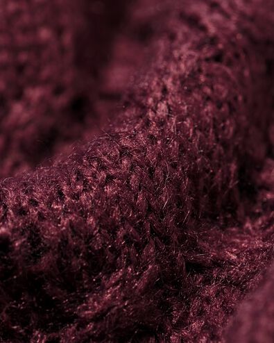 damestrui Golda ajour bordeauxrood bordeauxrood - 36207610BURGUNDYRED - HEMA