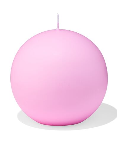bougie globe &Oslash;14,5cm tompouce rose - 13506136 - HEMA