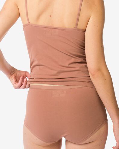 boxer femme confort parfait coton marron clair - 19661514LIGHTBROWN - HEMA