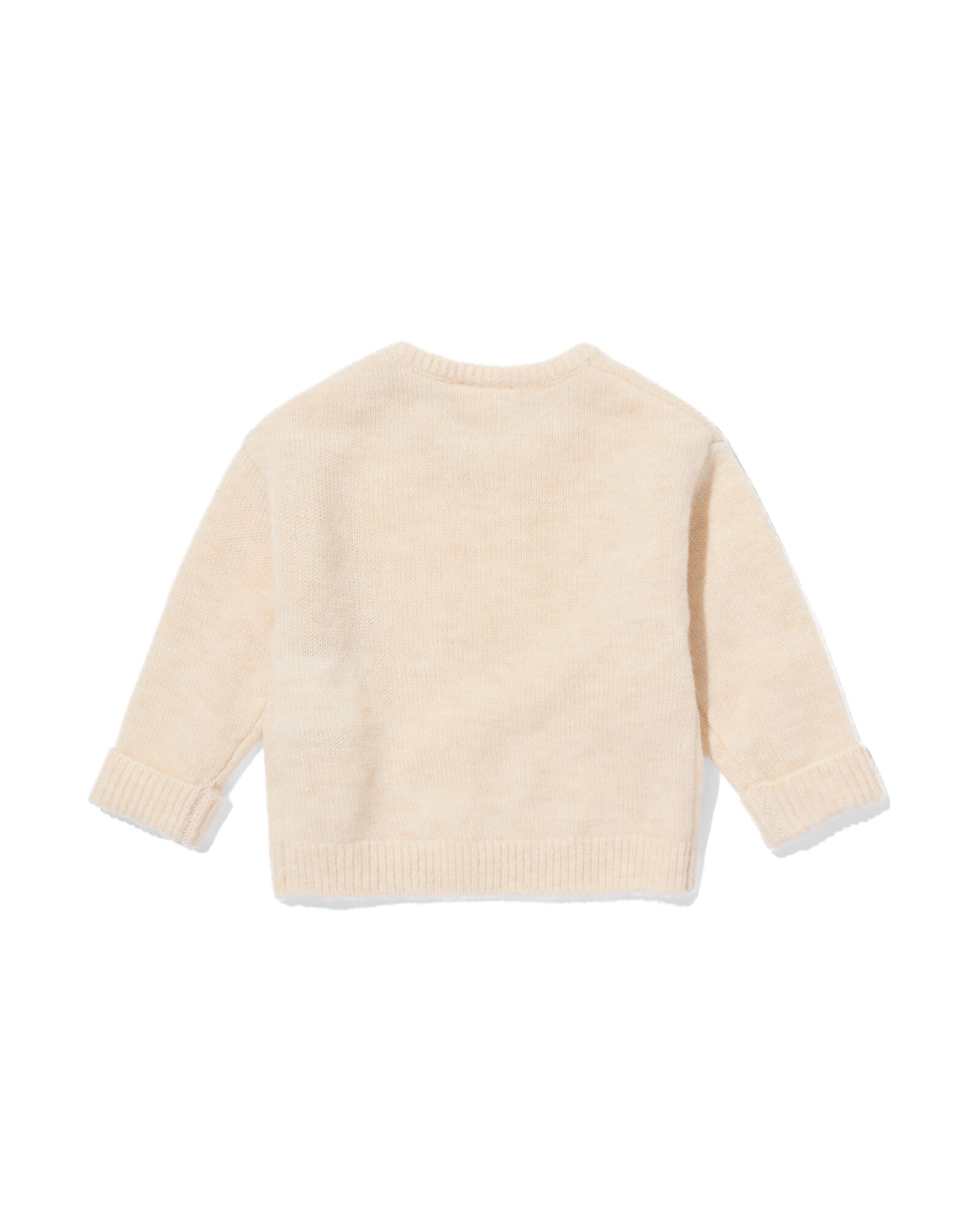 newborn trui merinowol ecru - 33437020ECRU - HEMA
