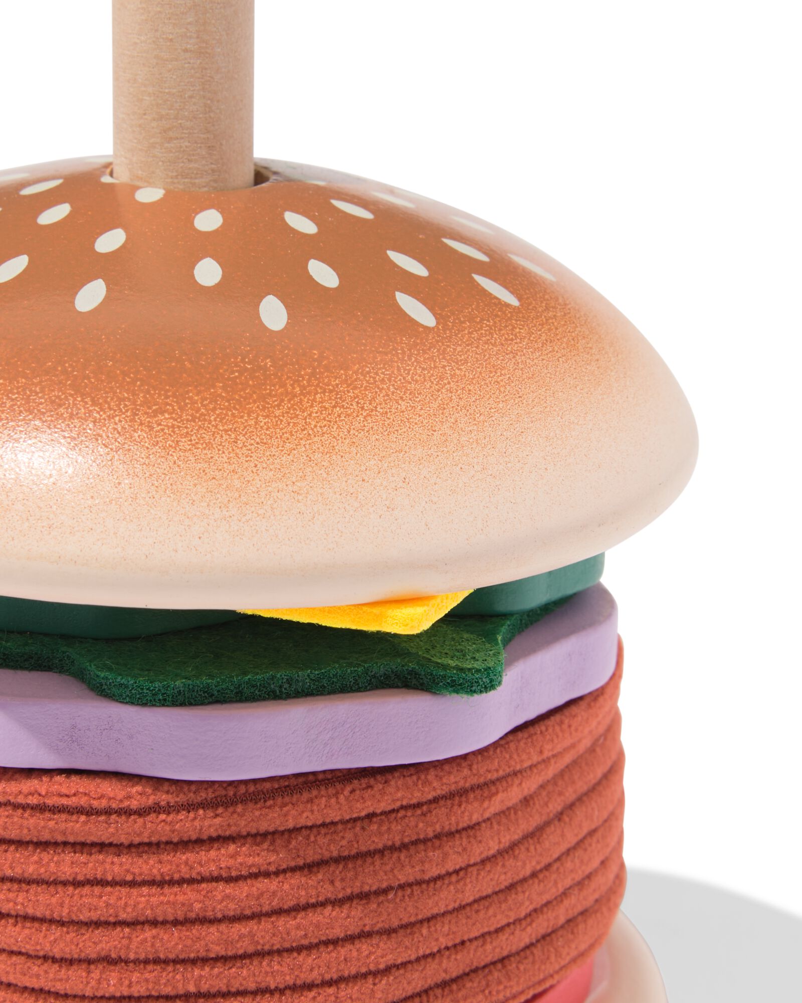 Hamburger 9 &times; 12 &times; 9 cm Holz - 15100330 - HEMA