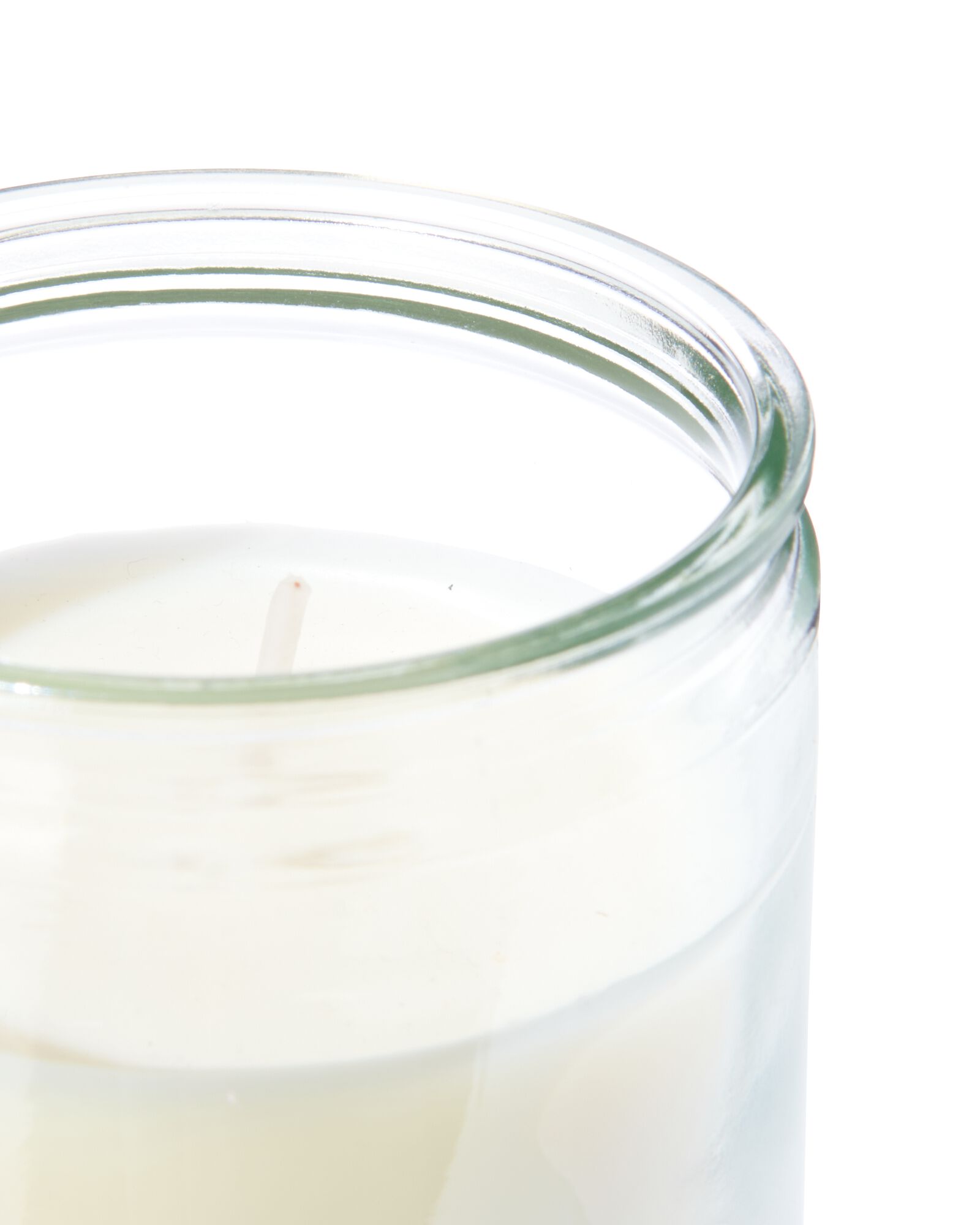 bougie dans un verre &Oslash;6.5x8 blanc - 13502769 - HEMA