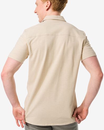 heren overhemd piqué beige XXL - 2116228 - HEMA