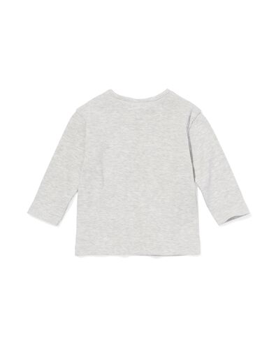 pull c&ocirc;tel&eacute; nouveau-n&eacute; Miffy gris chin&eacute; gris chin&eacute; - 33433620GREYMELANGE - HEMA