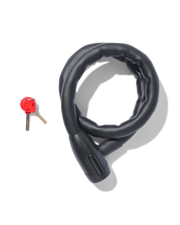 câble antivol 100 cm Ø25mm noir - 41151005 - HEMA
