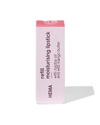 navulling moisturising lipstick 45 peach heart - creamy - 11230445 - HEMA