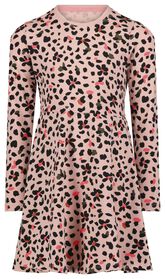 robe enfant taches léopard rose rose - 1000024707 - HEMA