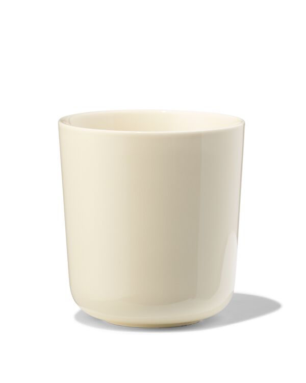 cappuccinomok 350ml Knap new bone china geel - 80660309 - HEMA