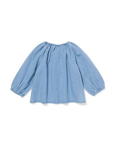 chemisier avec n&oelig;uds b&eacute;b&eacute; denim - 33027870DENIM - HEMA