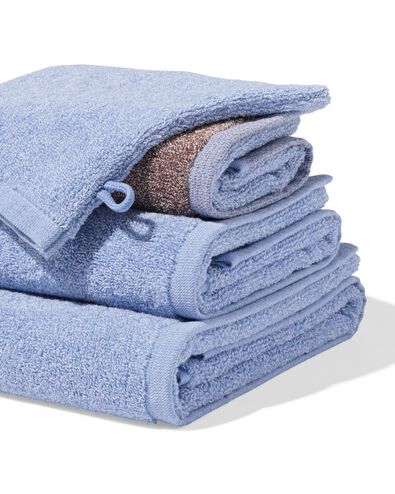 G&auml;stehandtuch 33 x 50 cm schwere Qualit&auml;t, Braunblaumeliert blau G&auml;stehandtuch - 5200273 - HEMA