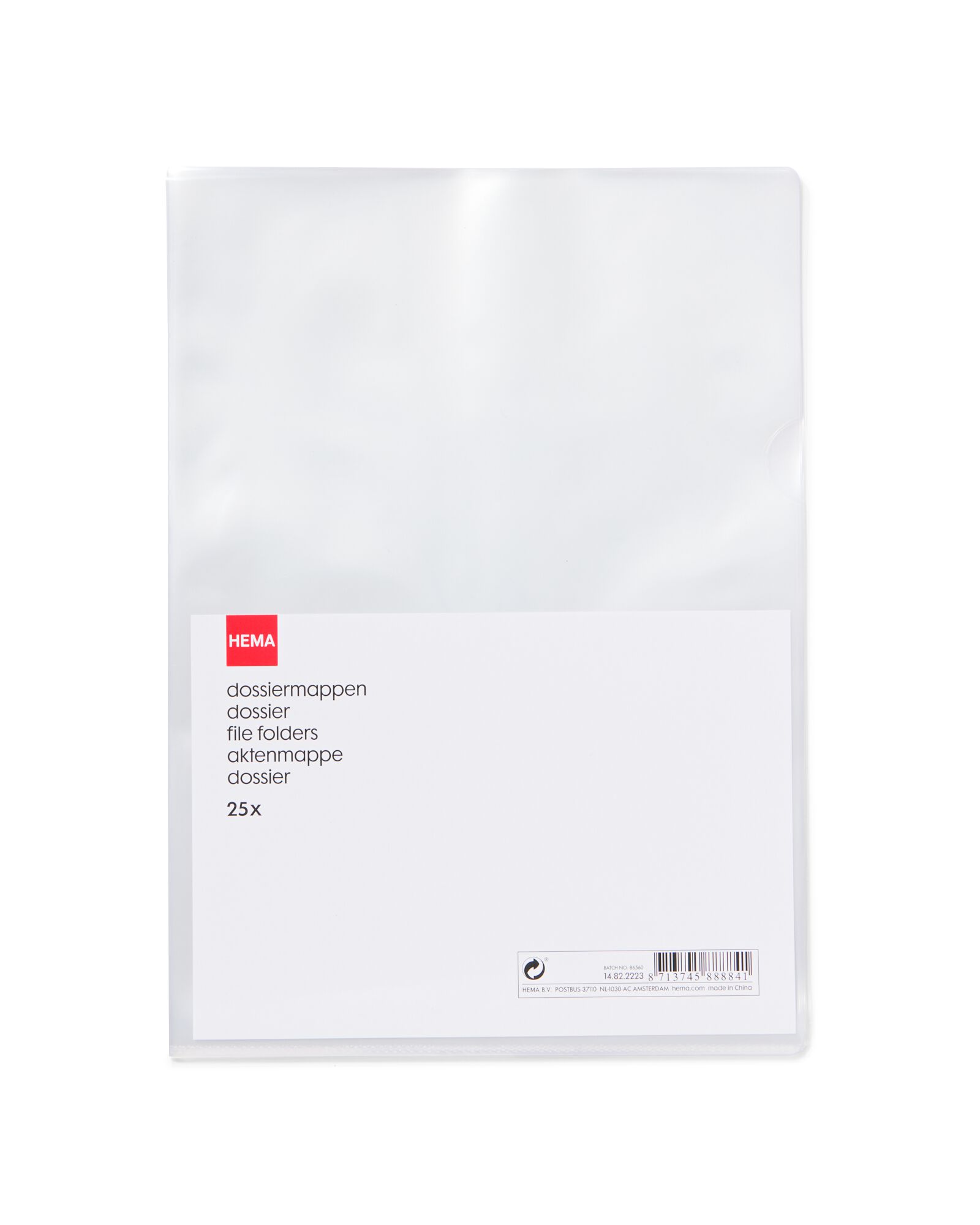 25er-Pack Aktenmappen, DIN A4 - 14822223 - HEMA