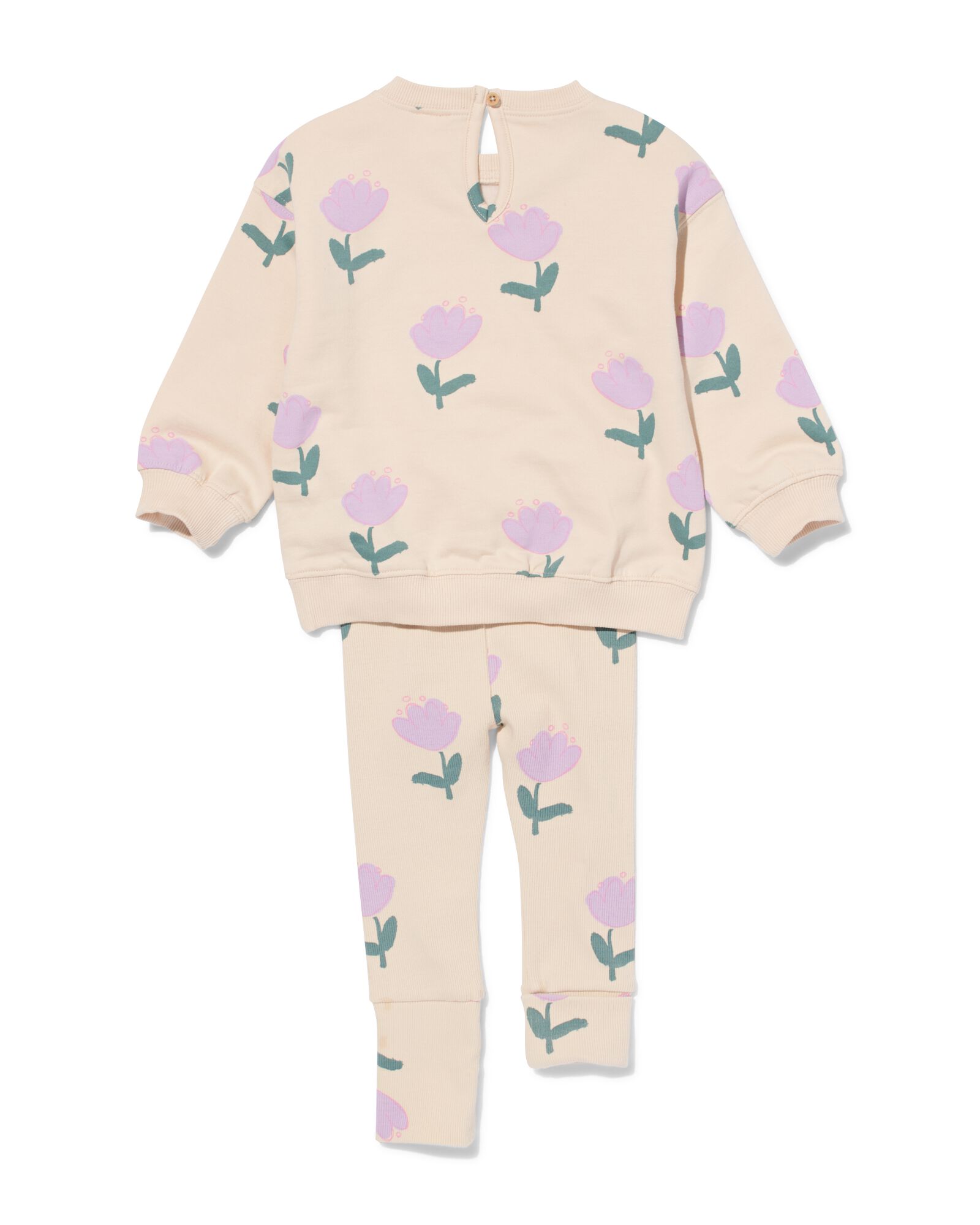 ensemble b&eacute;b&eacute; sweat visage &eacute;cru - 33088560ECRU - HEMA