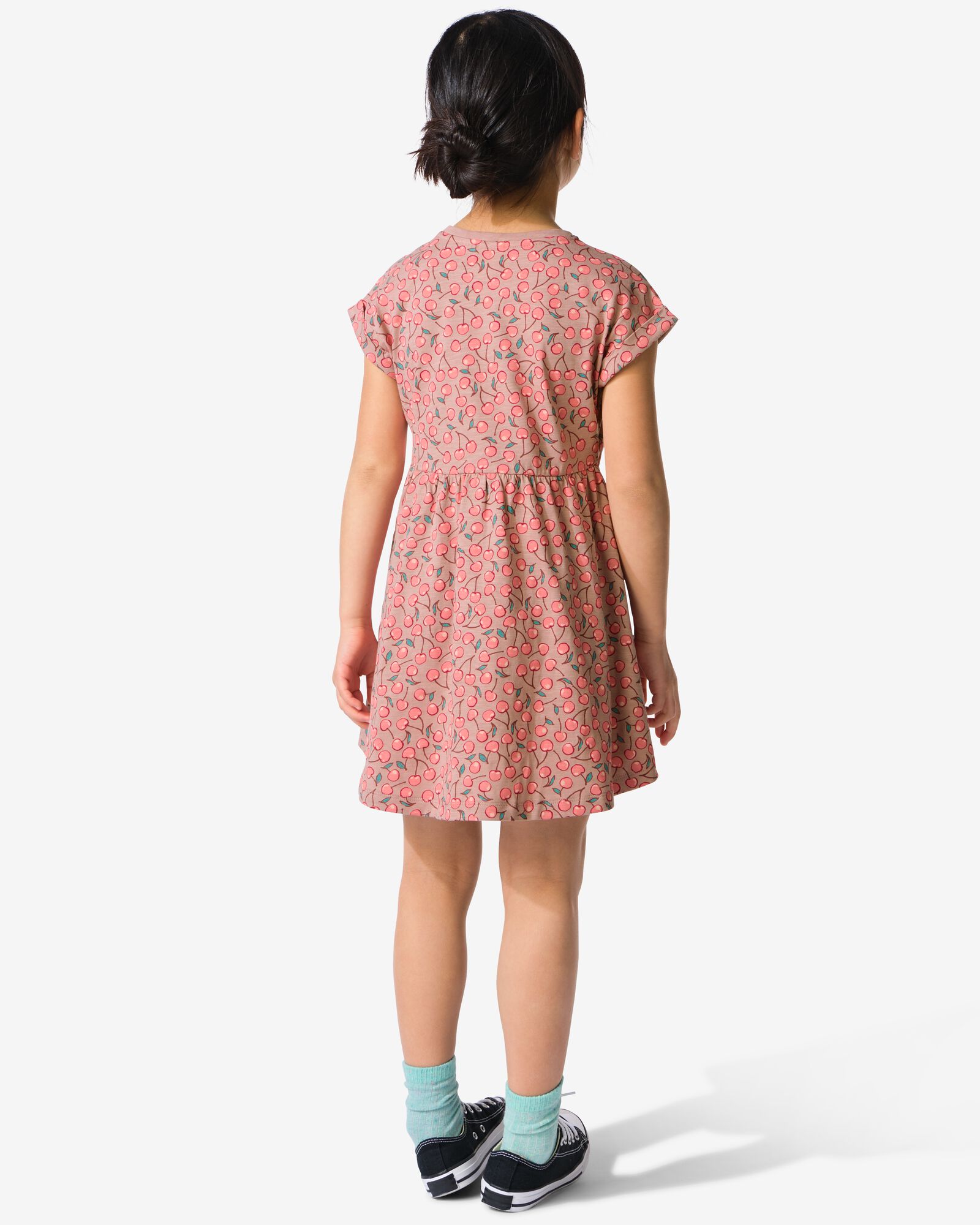 Kinderkleid in A-Linie aus Jersey mit Fruchtdruck ecru ecru - 30865905ECRU - HEMA