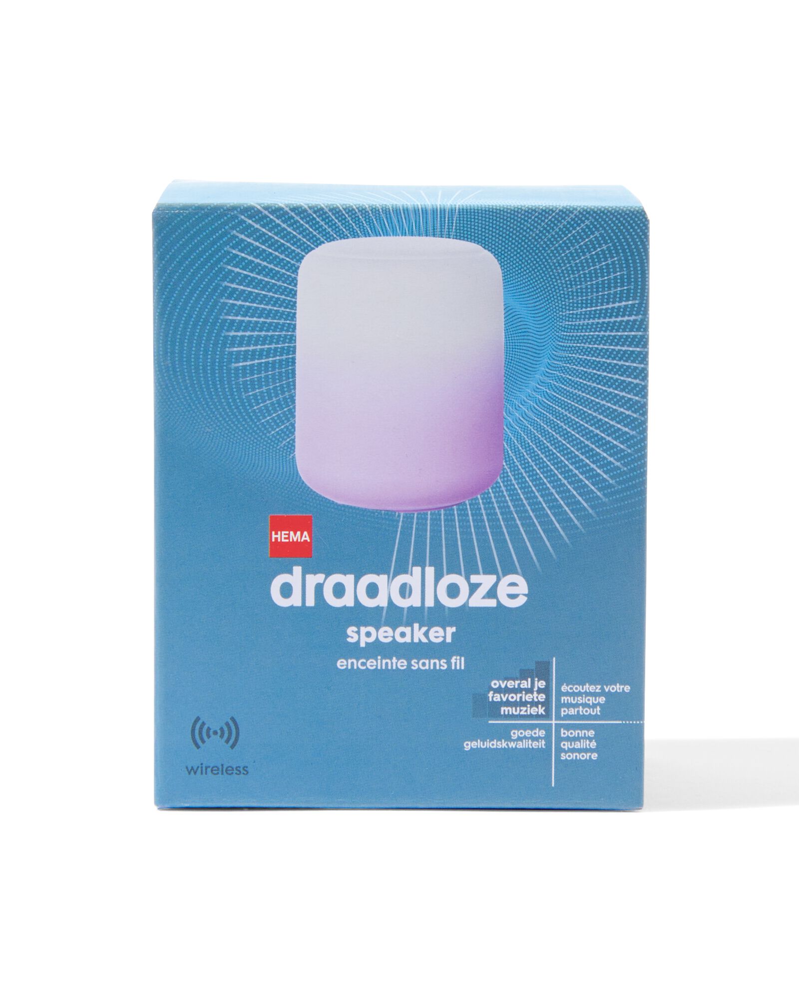 enceinte sans fil blanc/rose - 39680039 - HEMA