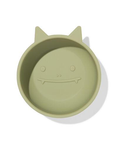 bol enfant ⌀10cm silicone monstre vert - 80650221 - HEMA