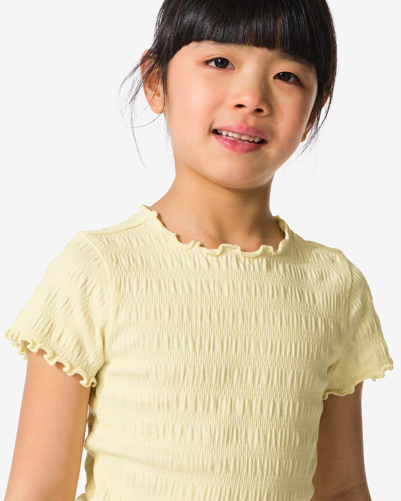 kinder T-shirt lichtgeel lichtgeel - 30846604LIGHTYELLOW - HEMA