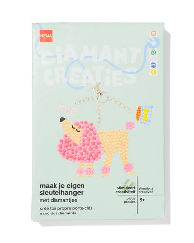 porte-cl&eacute;s diamond painting animaux de compagnie - 15900502 - HEMA