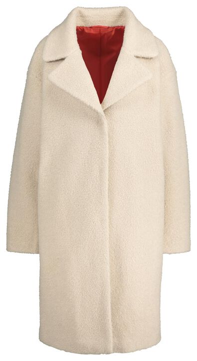 manteau femme teddy beige - 1000020773 - HEMA