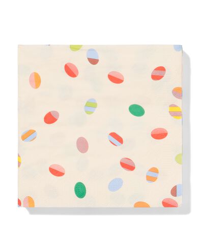 serviettes 33 x 33&thinsp;cm &oelig;ufs - lot de 20 - 25800186 - HEMA
