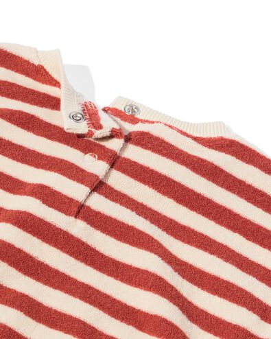 Babysweater, Frottee, gestreift braun - 33121970BROWN - HEMA