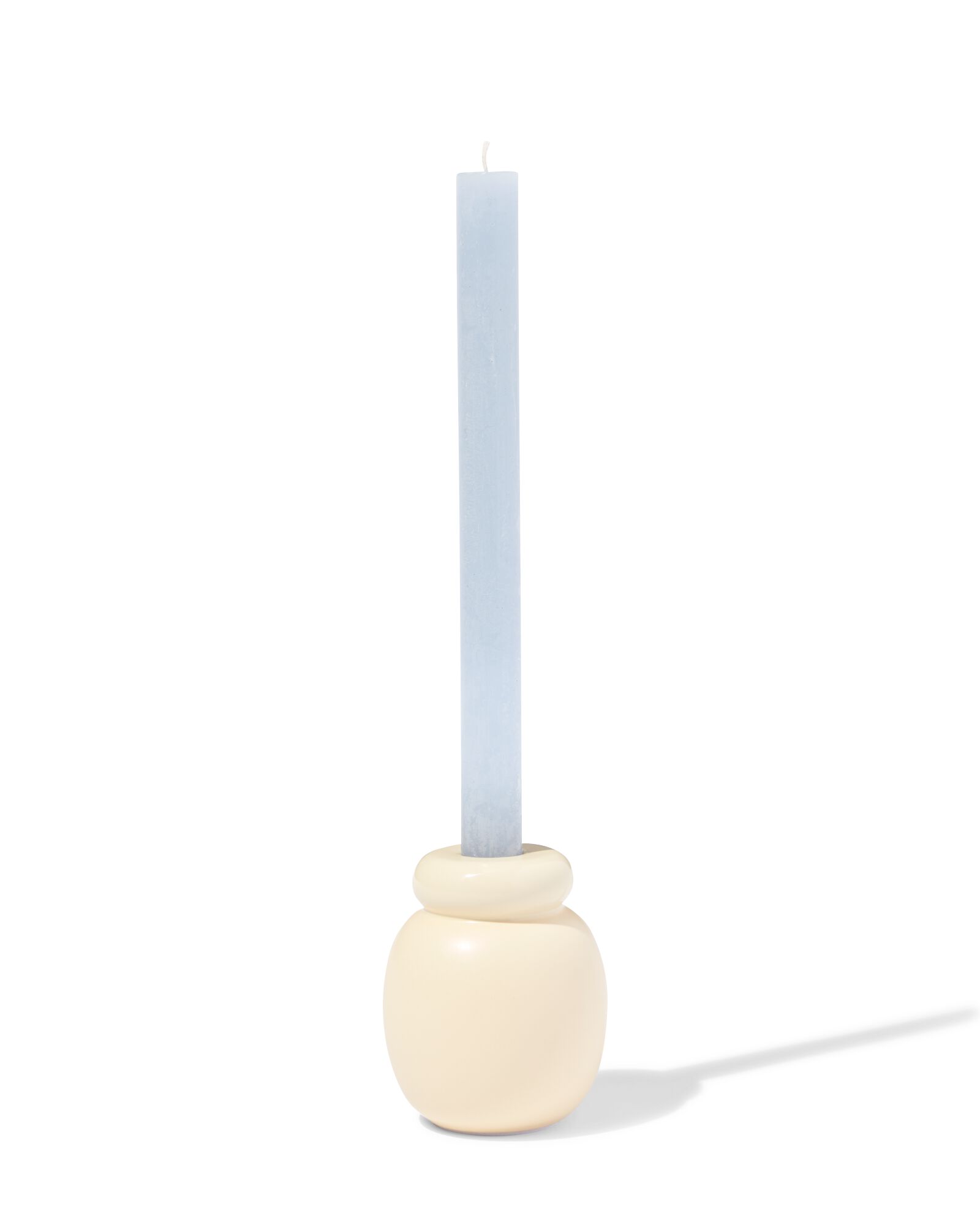 kandelaar 8.5x10cm keramiek cr&egrave;me - 13325038 - HEMA