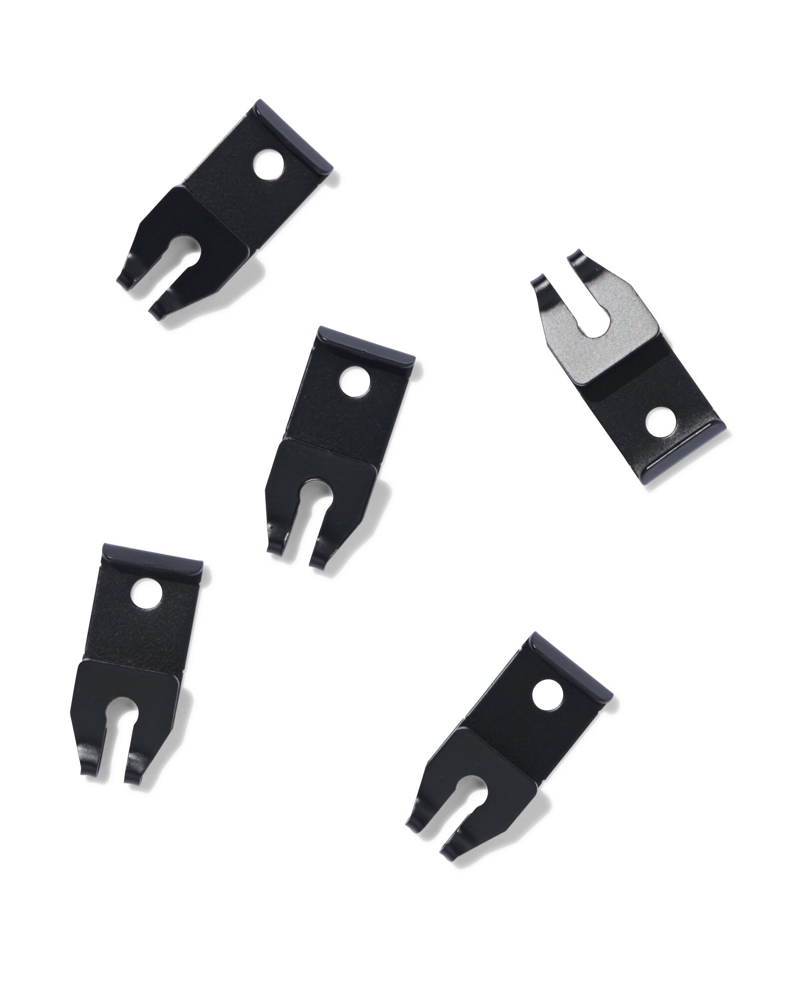 Supports de plafond pour rail en U noir - 5 pi&egrave;ces - 7502018 - HEMA