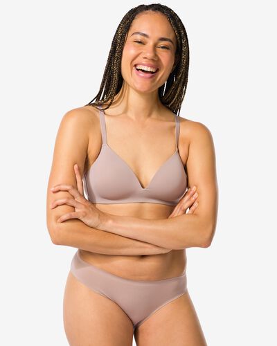 slip femme micro beige - 1000027817 - HEMA