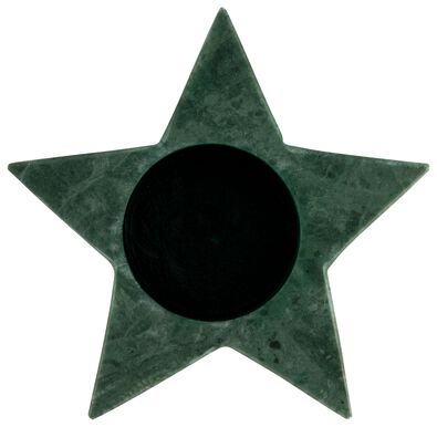photophore marbre étoile 10 cm vert - 25103595 - HEMA