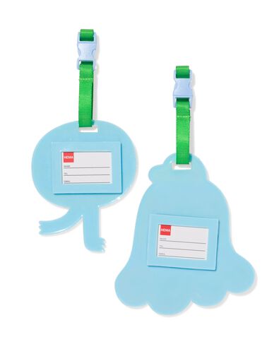 &eacute;tiquettes &agrave; bagage monstres - lot de 2 - 18670026 - HEMA