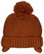 bonnet bébé avec cache-oreilles en maille marron 9-24 m - 33227823 - HEMA