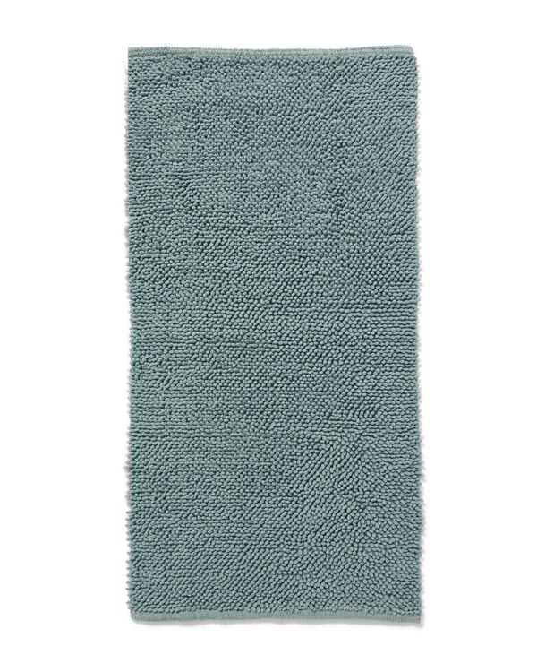 tapis de bain 60x120 chenille bleu vert - 5210201 - HEMA