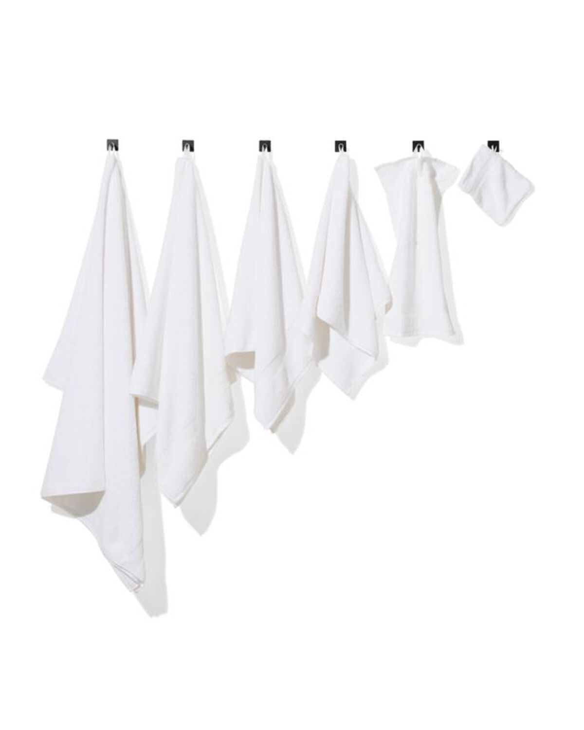 serviettes de bain qualité hôtel ultra douces blanc - 200216 - HEMA