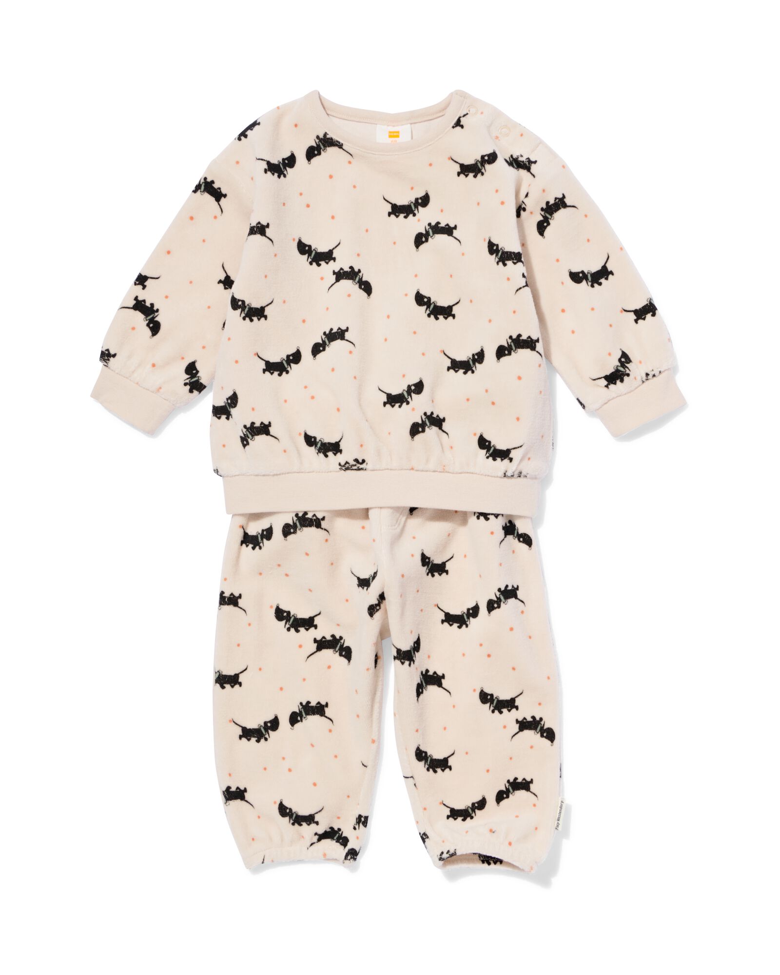 ensemble vêtements velours nouveau-né takkie gris clair gris clair - 33425520LIGHTGREY - HEMA