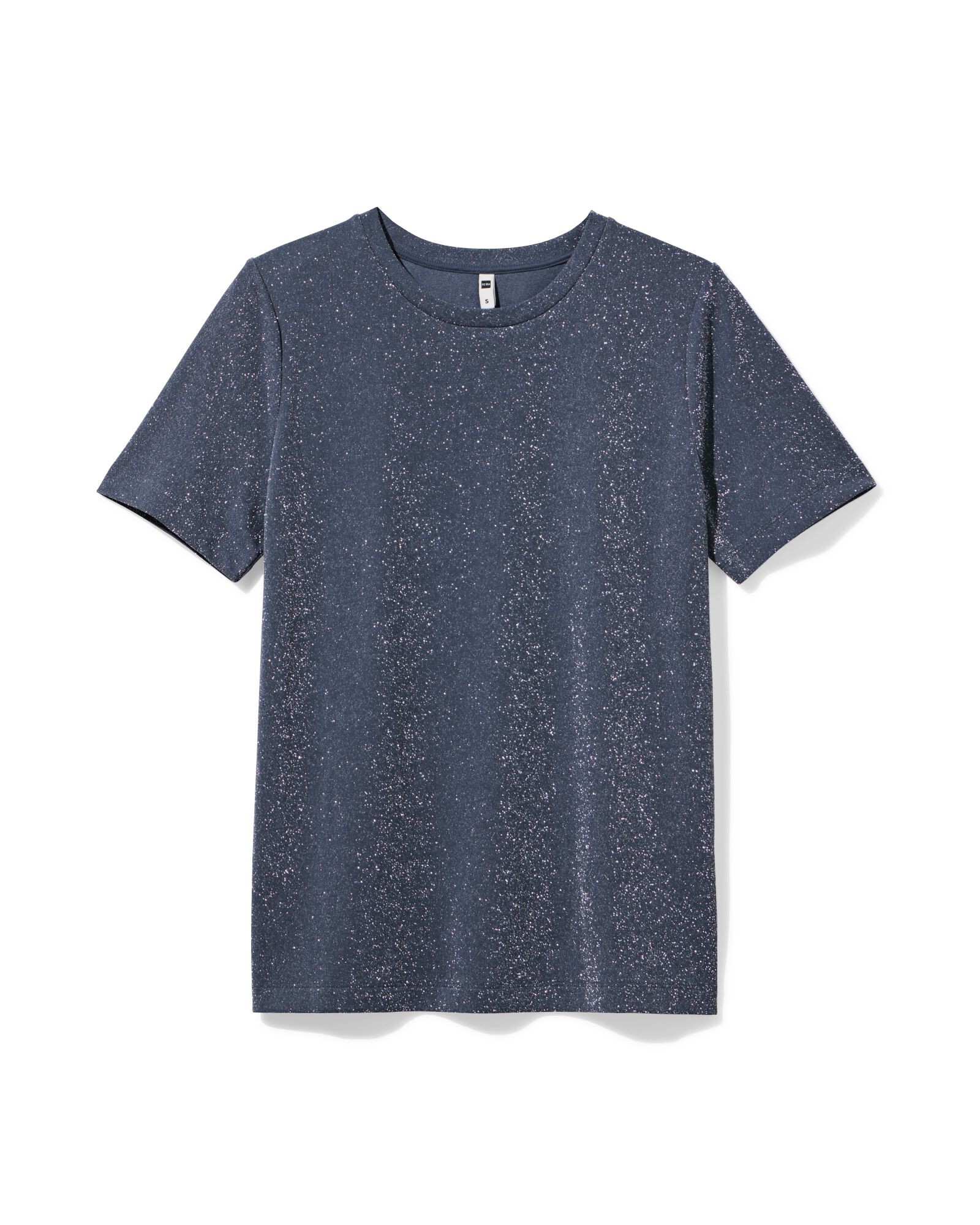 Damen-T-Shirt Luna, Glitzer hellblau - 36205610LIGHTBLUE - HEMA