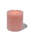 rustikale Kerze, 10 x 10 cm, lachsfarben rosa 10 x 10 - 13501958 - HEMA
