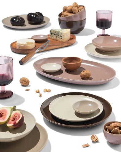 assiette &agrave; g&acirc;teau &Oslash;16cm Puur fa&iuml;ence marron fonc&eacute; - 9650178 - HEMA