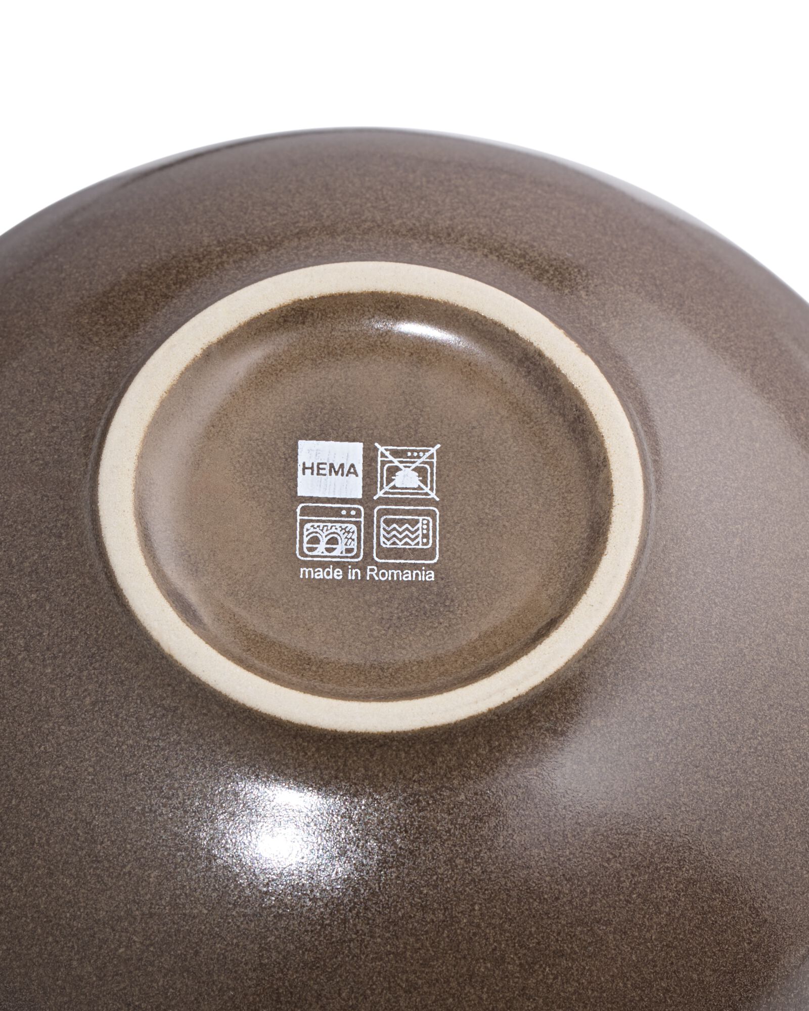 bol bas &Oslash;15cm PUUR gla&ccedil;ure r&eacute;active marron fonc&eacute; - 9650136 - HEMA