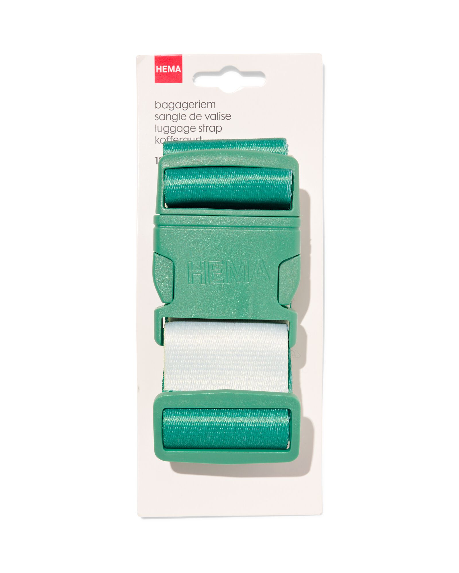 sangle &agrave; bagage 180x5cm vert &agrave; rayures - 18640035 - HEMA