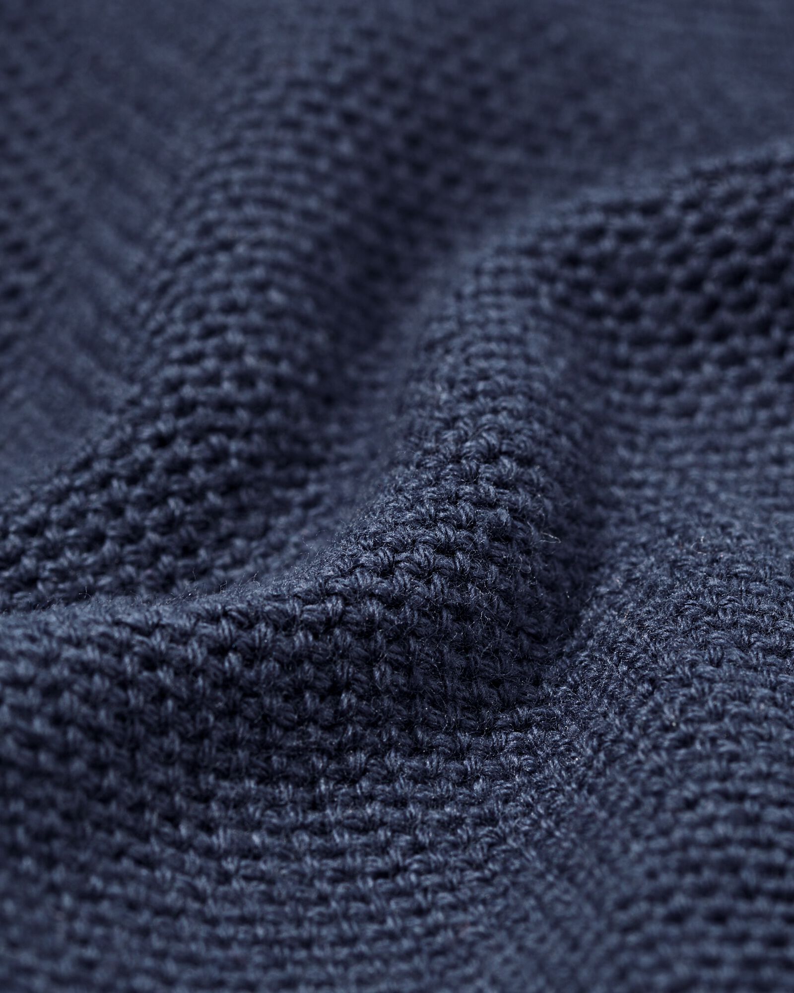 herenpolo Kris structuur donkerblauw donkerblauw - 2189140DARKBLUE - HEMA