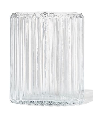 vaas ⌀20x28cm glas ovaal transparant - 13325070 - HEMA